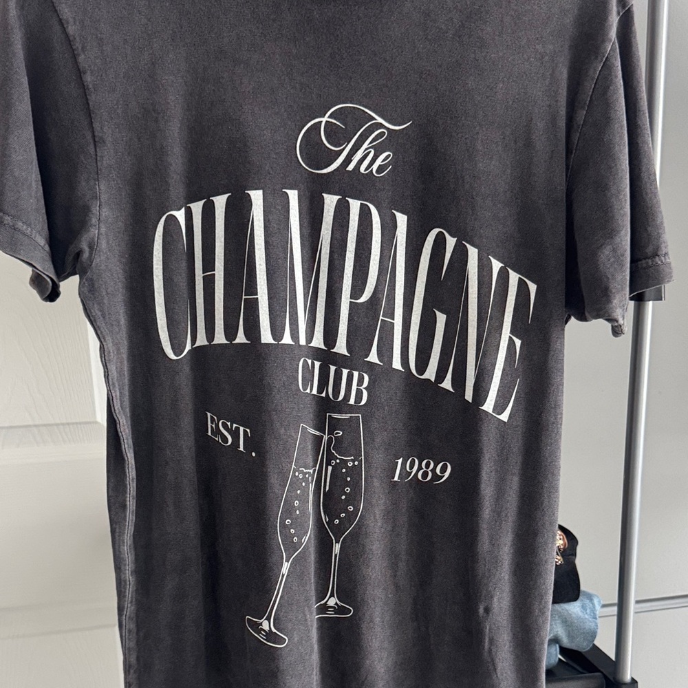 Vici Charcoal Cotton T-Shirt